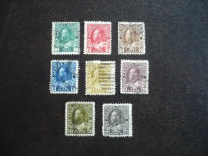 Stamps - Canada -Scott#104,106,108,111,113,116,119,120-Used Part Set of 8 Stamps