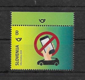 SLOVENIA - 2024 - ROAD SAFETY - DON'T USE YOUR PHONE WHEN YOU DRIVE -