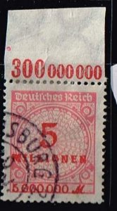 Germany 1923,Sc.#285 used with margin A