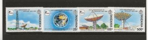 Thematic Stamps  TANZANIA 1991 Intelsat    set of 4  sg.965-8  MNH