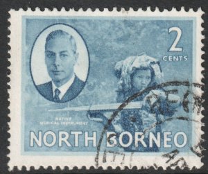 North Borneo Scott 245 - SG357, 1950 George VI 2c used
