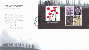 GB 2006 Lest we Forget FDC London SW1 CDS with enclosure  VGC