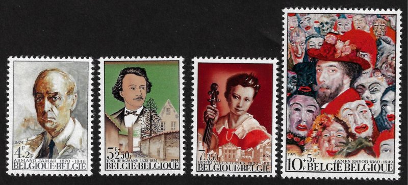 Belgium B914 - B917, MNH, Set of 4.