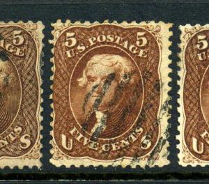 75 Jefferson Used Stamp (Stock 75-7)