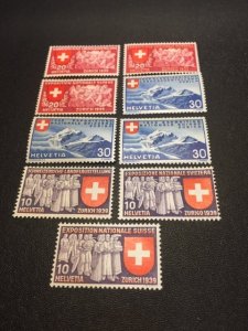 Switzerland 247-255 mint not hinged