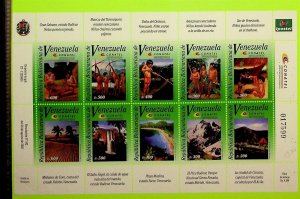 VENEZUELA Sc 1632 NH MINISHEET OF 2003 - LOCAL TRIBES - (AO23)