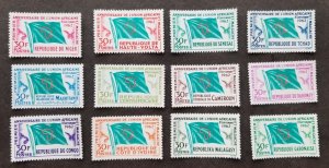 Central Africa Volta Niger Senegal Congo Joint Issue Union Flag 1962 (stamp) MNH