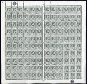 Leeward Is SG97 1/2d Slate-Grey SHEET of 120 U/M Cat 240++ Pounds