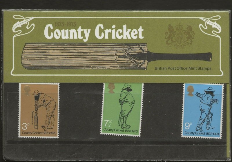 1973 COUNTY CRICKET ANNIVERSARY PRESENTATION PACK 51