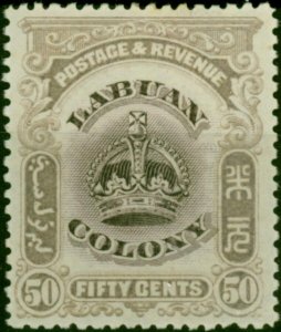 Labuan 1902 50c Dull Purple & Lilac SG127 Fine MM