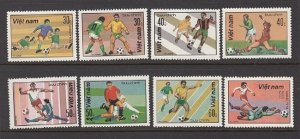 VIETNAM - SC# 1180-1187 SOCCER - MNH