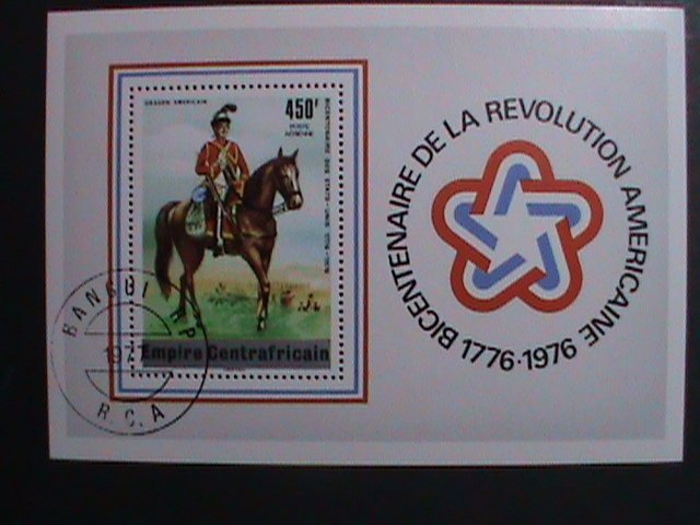 CENTRAL AFRICA-1976-BICENTENARY OF AMERICAN REVOLUTION CTO S/S-VERY FINE