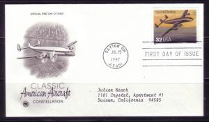 U.S. FDC Sc. # 3142m PCS Constellation L30