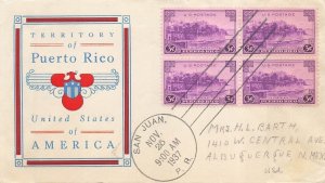 801 3c PUERTO RICO FDC - 51664