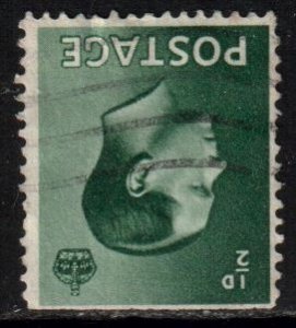 GB Scott 230 - SG457i, 1936 Edward VIII 1/2d Inverted Wmk used