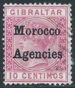 British Offices in Morocco, Sc #2, 10c Used