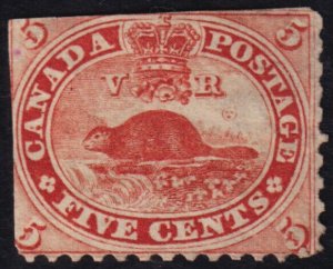 Canada Scott 15 (1859) Used P, CV $37.50 C