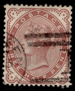 GB QV SG167, 1½d venetian red, FINE USED. Cat £60.