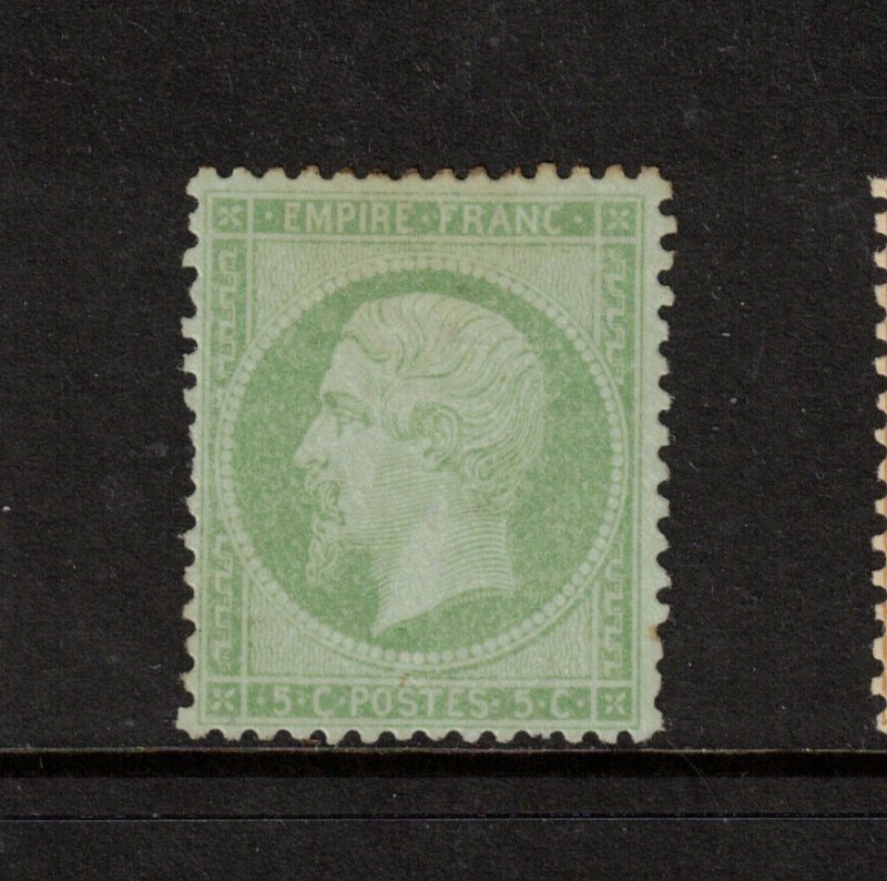 France #23 Very Fine Mint Original Gum Hinged With Number On Back