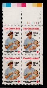 ALLY'S STAMPS US Plate Block Scott #1910 18c American Red Cross [4] MNH [STK]