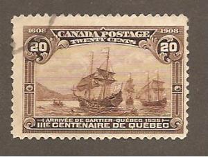 Canada  Scott #103 Used corner CDS  Scott CV $175.00 