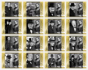 Stamps. Winston Churchill 2023 year 16 stamps NEW