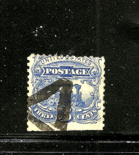 [Skinner-Eno #GE-T 4] US Fancy Cancel ~  Bristol, R.I. Masonic TRIANGLE 