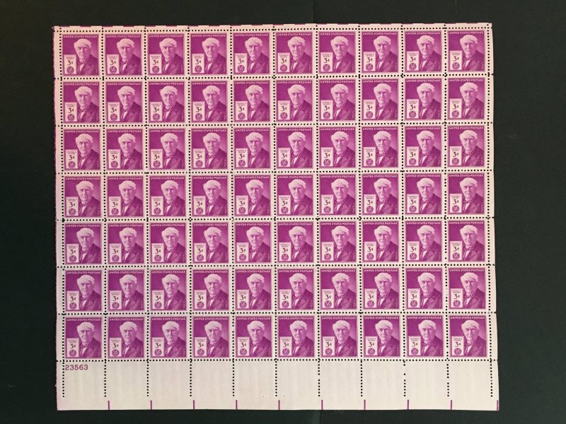 1947 sheet - Thomas Edison Sc# 945