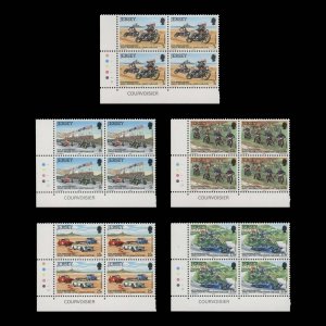 Jersey 1980 (MNH) JMC & LCC Anniversary traffic light/plate blocks