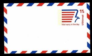 #UXC14 Stylized Eagle Airmail Postal Card - MInt