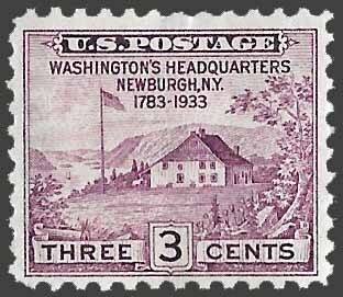 US SC 727 - Washington's Headquarters Newburgh - Unused/NoGlue - 1933 ...