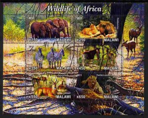 MALAWI - 2011 - Wildlife of Africa #1 - Perf 6v Sheet - MNH - Private Issue