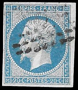 1854 France Sc# 15b Used Gem No Faults