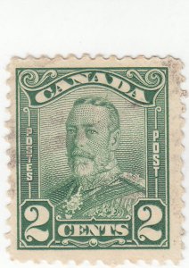 Canada - Scott #164 -  2 cent Green - Used