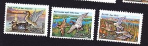 Russia 6090 - 6092 Ducks MNH Singles