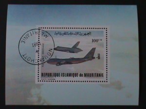 ​MAURITANIA-1981-MISSION TO THE MOON-CTO S/S VF-FANCY CANCEL-HARD TO FIND