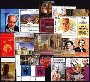 ARMENIA and KARABAKH 2018-20 Collection from the Years MNH SALE below Face Value