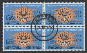SOUTH AFRICA SC# 309 VF U 1965 B/4