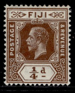 FIJI GV SG125, ¼d brown, M MINT.