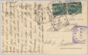 53260 - REGNO- Storia Postale: CARTOLINA con annullo NATANTE: ARONA / INTRA 1907