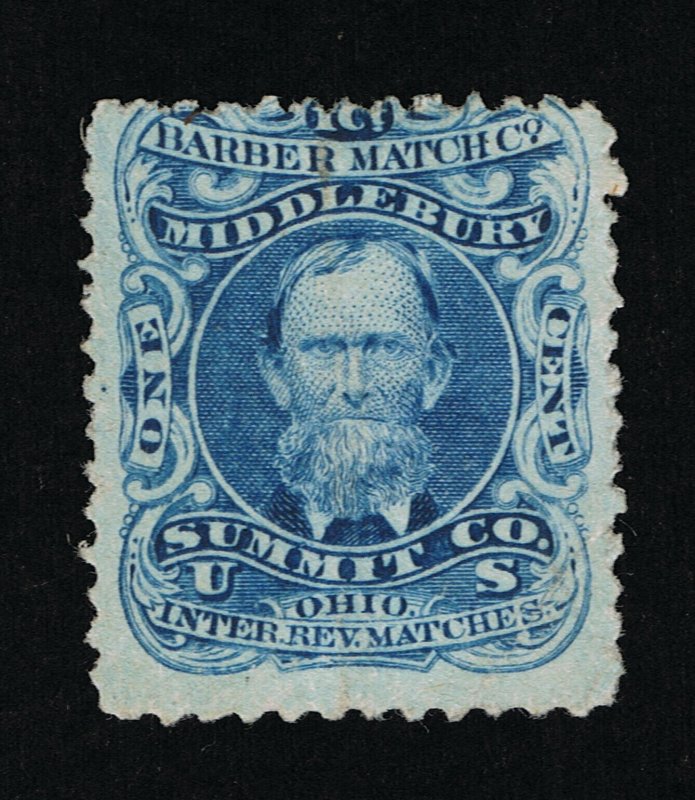 OUTSTANDING GENUINE SCOTT #RO17d PRIVATE DIE BARBER ON WATERMARKED PAPER 13400