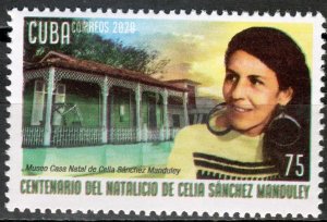 CUBA  Sc# 6256   CELIA SANCHEZ   2020  MNH