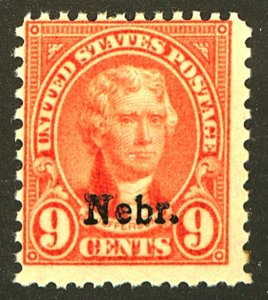 U.S. #678 MINT OG VLH