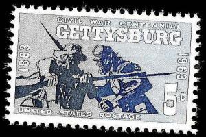 # 1180 MINT NEVER HINGED GETTYSBURG