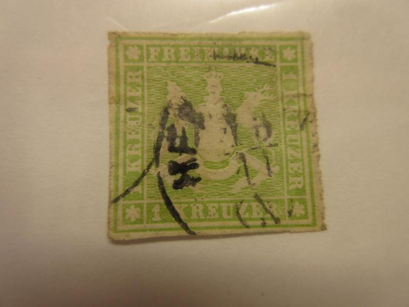 German States WURTTEMBERG  Scott  41   USED  LotGS  Cat $12