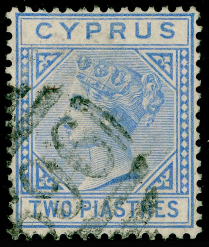 CYPRUS SG13, 2pi blue, FINE USED. Cat £35 