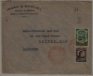 Colombia airmail cover Scadta 26.4.23 signed Spalink