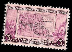 # 783 MINT NEVER HINGED OREGON TERRITORY