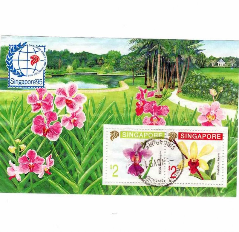 Singapore 1995 Sc 597b Stamp Expo Souvenir Sheet Mini Sheet