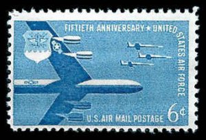 PCBstamps   US C49 6c Air Force 50th, MNH, (6)